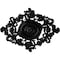 Ekena Millwork Katheryn Ceiling Medallion, Hand-Painted Jet Black, 22 1/2"W x 30 3/8"H x 1 1/2"P CM30KTBLF - alternate 1